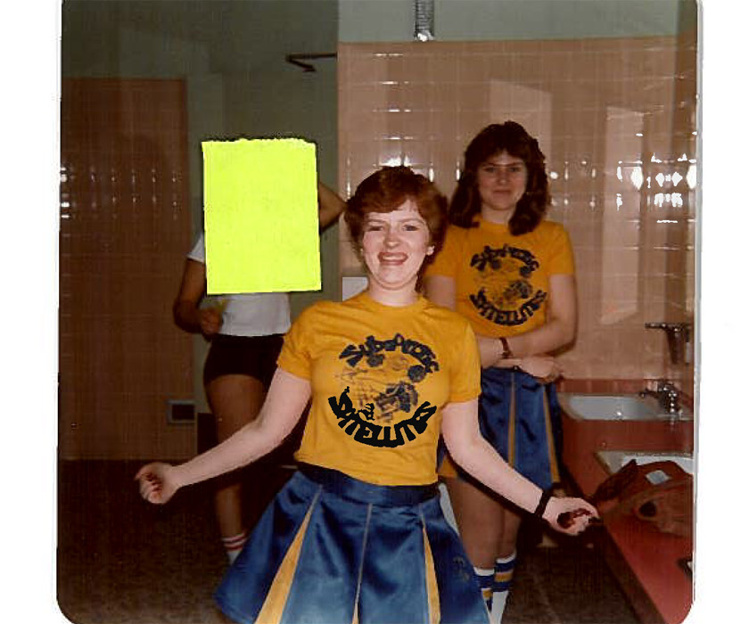 Cheerleading 1978 Arctic Winter Games - Cindy & Corine